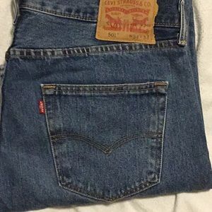 Levi’s 501 button fly jeans, GUC, W34 L34
